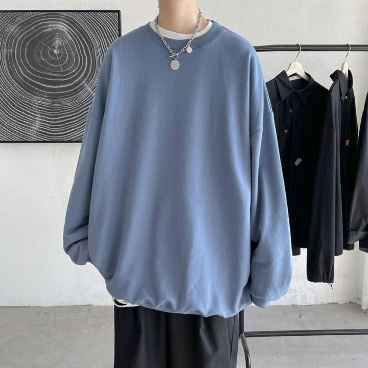 Men's Oversized Sweatshirt – Trendy Street Style Sweatshirt